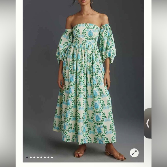 Anthropologie floral midi dress - Picture 3 of 6